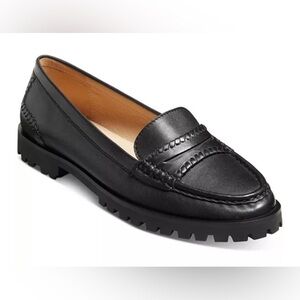NEW Jack Rogers Women’s Tabby Loafer Black Leather Size 7.5M